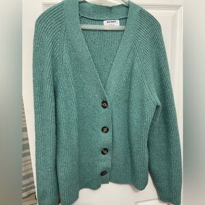 Old Navy Teal shaker stitch cardigan